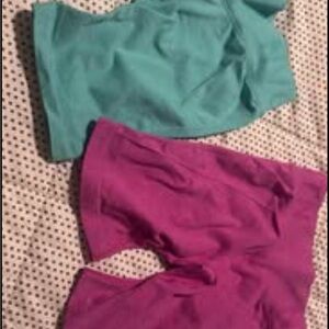 Teal and Pink Shorts Set
